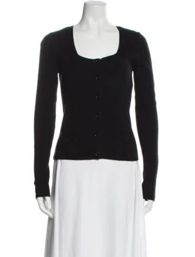 Pre-owned Vince Cashmere Scoop Neck Sweater In Black