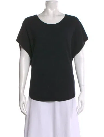 Pre-owned Vince Cashmere Scoop Neck Sweater In Black