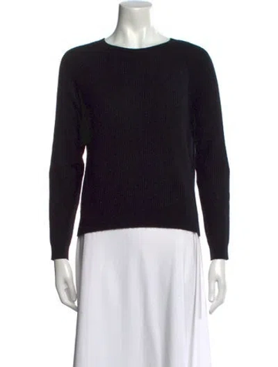 Pre-owned Vince Cashmere Scoop Neck Sweater In Black