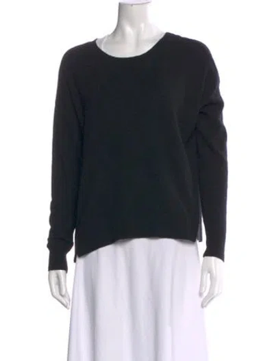 Pre-owned Vince Cashmere Scoop Neck Sweater In Blue