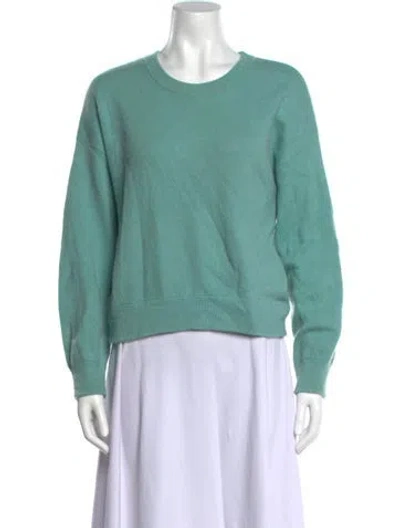Pre-owned Vince Cashmere Scoop Neck Sweater In Blue