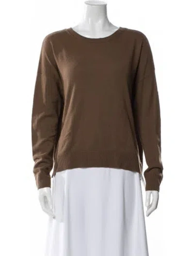 Pre-owned Vince Cashmere Scoop Neck Sweater In Blue