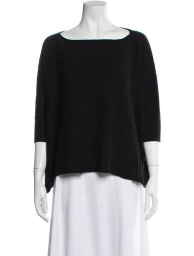 Pre-owned Vince Cashmere Scoop Neck Sweater In Blue