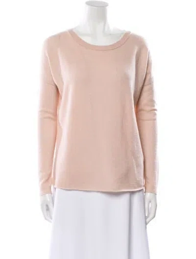 Pre-owned Vince Cashmere Scoop Neck Sweater In Neutral