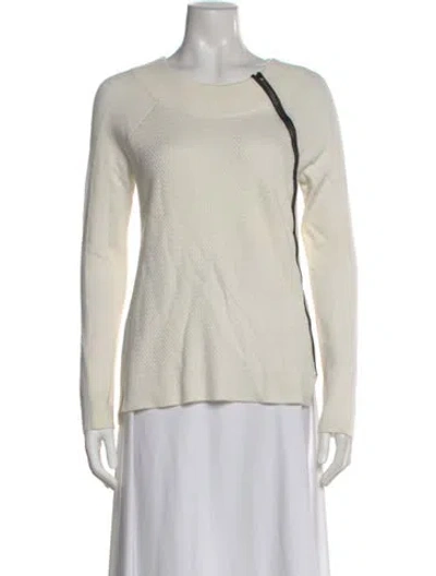 Pre-owned Vince Cashmere Scoop Neck Sweater In Neutral