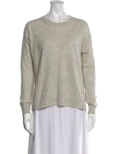 Pre-owned Vince Cashmere Scoop Neck Sweater In Neutral