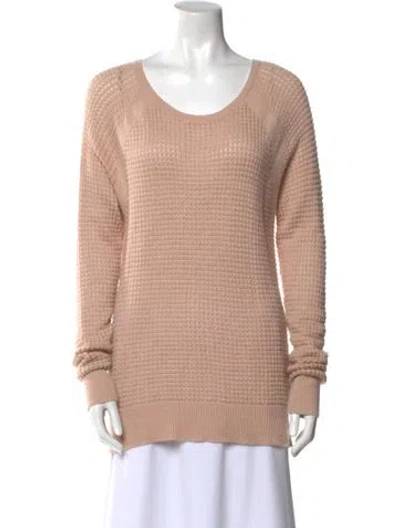 Pre-owned Vince Cashmere Scoop Neck Sweater In Pink
