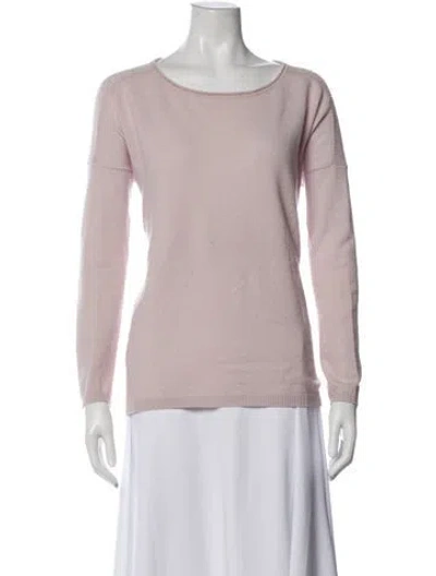 Pre-owned Vince Cashmere Scoop Neck Sweater In Pink