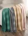 Vince Cashmere Shadow Plaid Throw Blanket, 50" X 70" In 067mhg