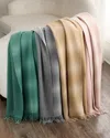 Vince Cashmere Shadow Plaid Throw Blanket, 50" X 70" In 453trq