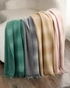 Vince Cashmere Shadow Plaid Throw Blanket, 50" X 70" In 684pnkiv