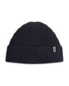 Vince Cashmere Shaker Stitch Knit Hat In Coastal Blue