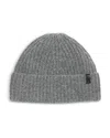 Vince Cashmere Shaker Stitch Knit Hat In Gray
