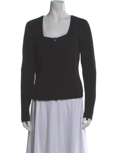 Pre-owned Vince Cashmere Square Neckline Sweater In Gray