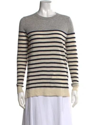 Pre-owned Vince Cashmere Striped Sweater