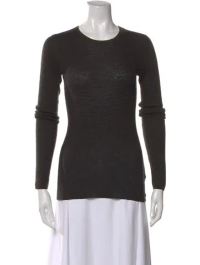 Pre-owned Vince Cashmere Striped Sweater In Black