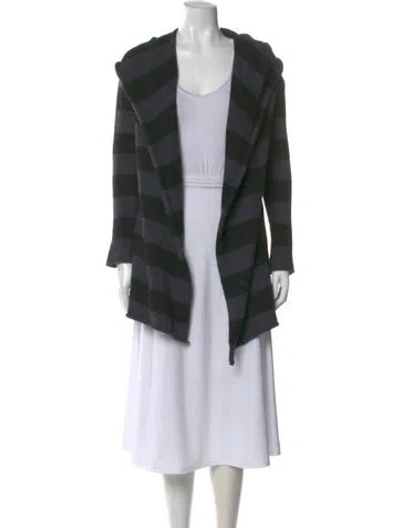 Pre-owned Vince Cashmere Striped Sweater In Black