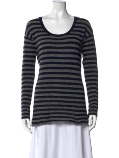 Pre-owned Vince Cashmere Striped Sweater In Multi
