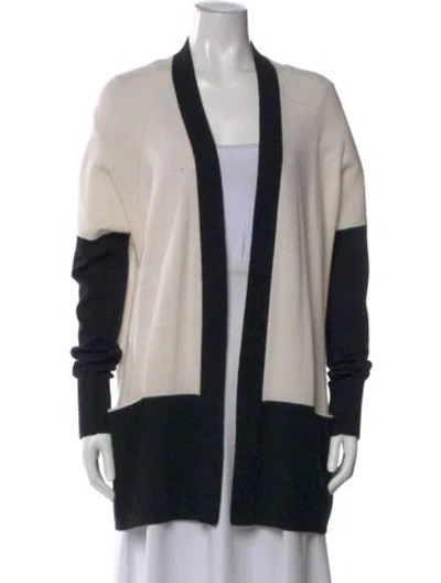 Pre-owned Vince Cashmere Striped Sweater In Neutral