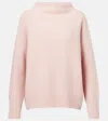 Vince Boiled Cashmere Turtleneck Pullover In Pink