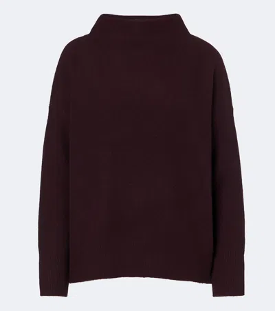 Vince Cashmere Sweater In Burgundy