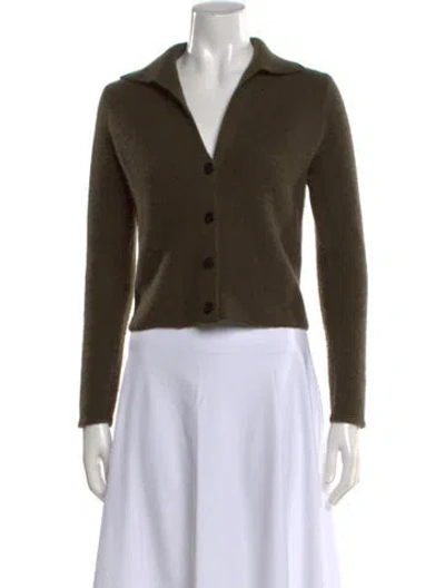 Pre-owned Vince Cashmere Sweater In Green