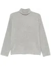 Vince Cashmere Turtleneck Sweater In Grey