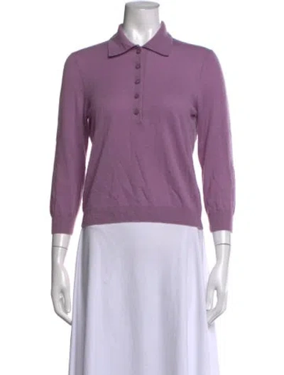 Pre-owned Vince Cashmere Sweater In Purple