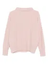 Vince Boiled Cashmere Turtleneck Pullover In Pink