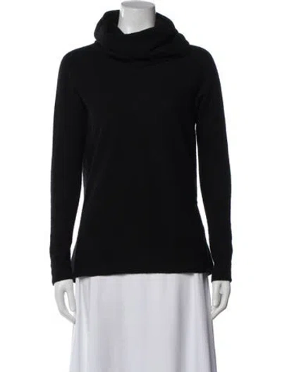 Pre-owned Vince Cashmere Turtleneck Sweater In Black