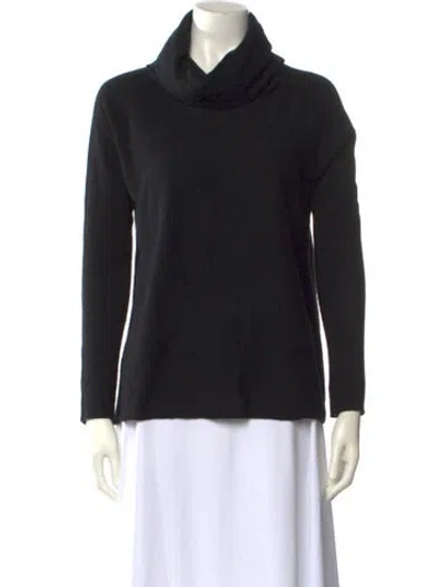 Pre-owned Vince Cashmere Turtleneck Sweater In Black