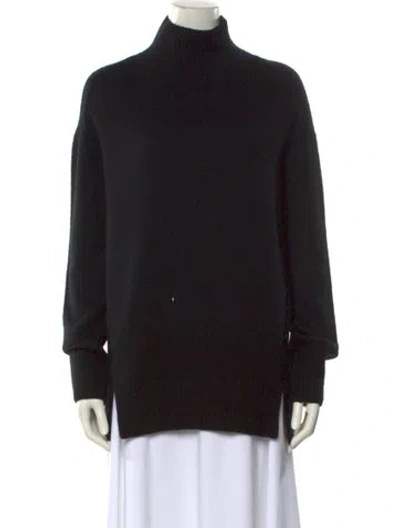 Pre-owned Vince Cashmere Turtleneck Sweater In Black