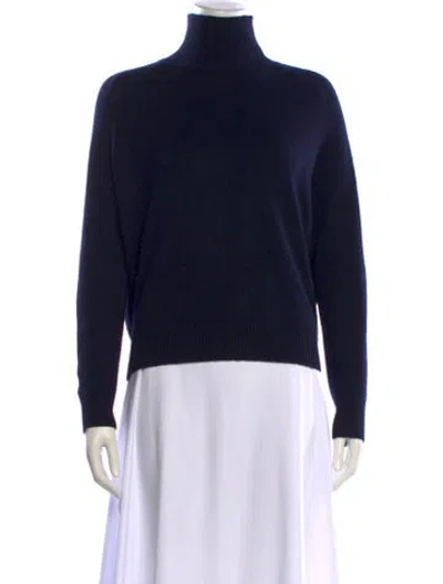 Pre-owned Vince Cashmere Turtleneck Sweater In Black