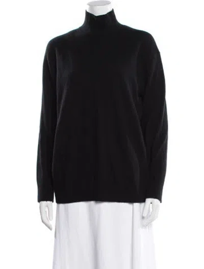 Pre-owned Vince Cashmere Turtleneck Sweater In Black