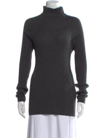 Pre-owned Vince Cashmere Turtleneck Sweater In Black