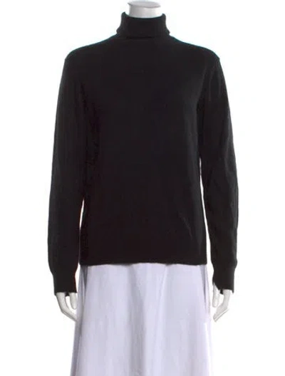 Pre-owned Vince Cashmere Turtleneck Sweater In Black
