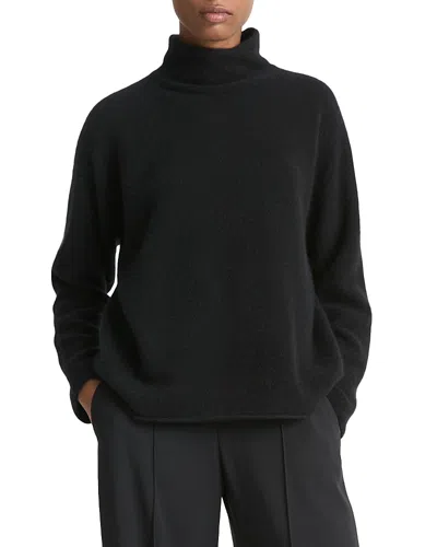 Vince Cashmere Turtleneck Sweater In Black