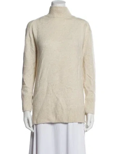 Pre-owned Vince Cashmere Turtleneck Sweater In Blue