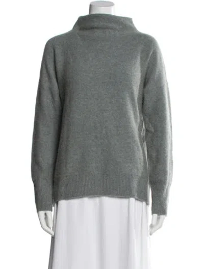 Pre-owned Vince Cashmere Turtleneck Sweater In Blue