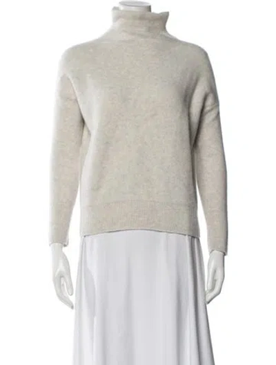 Pre-owned Vince Cashmere Turtleneck Sweater In Blue