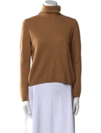 Pre-owned Vince Cashmere Turtleneck Sweater In Brown
