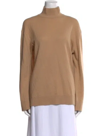 Pre-owned Vince Cashmere Turtleneck Sweater In Brown