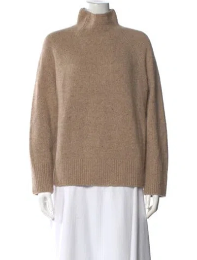 Pre-owned Vince Cashmere Turtleneck Sweater In Brown