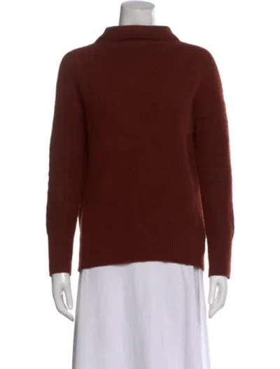 Pre-owned Vince Cashmere Turtleneck Sweater In Brown