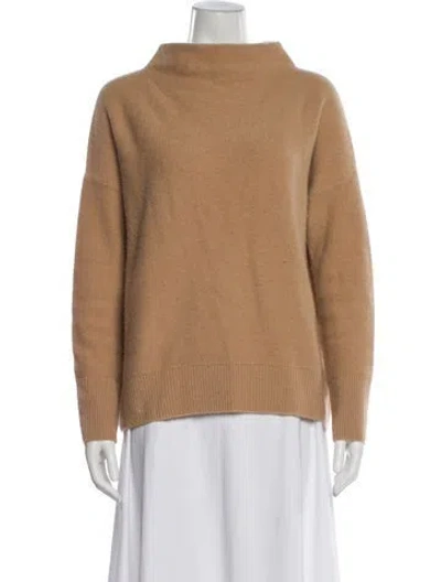 Pre-owned Vince Cashmere Turtleneck Sweater In Brown