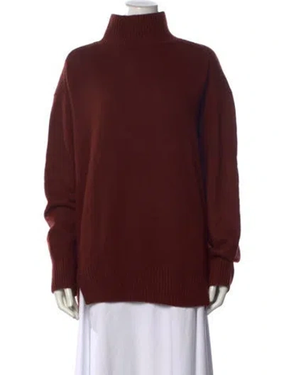 Pre-owned Vince Cashmere Turtleneck Sweater In Brown