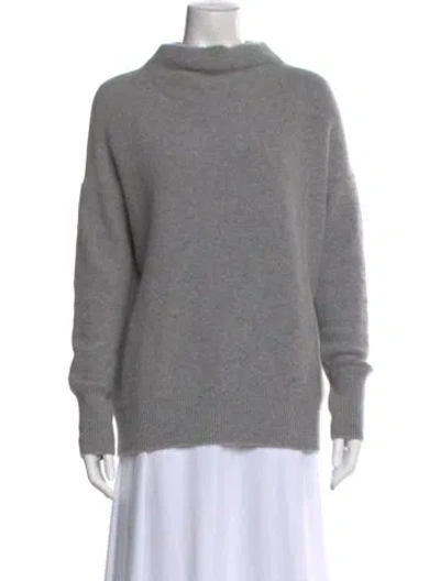 Pre-owned Vince Cashmere Turtleneck Sweater In Gray