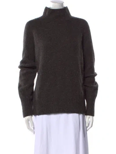 Pre-owned Vince Cashmere Turtleneck Sweater In Gray