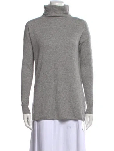 Pre-owned Vince Cashmere Turtleneck Sweater In Gray