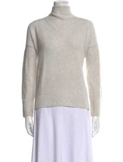 Pre-owned Vince Cashmere Turtleneck Sweater In Gray